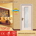 Exterior Interior Tempered PVC Veneer Glass Doors